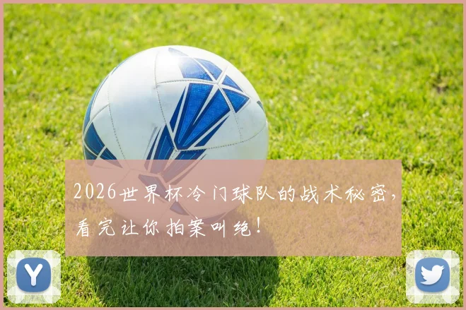 2026世界杯冷门球队的战术秘密,看完让你拍案叫绝!